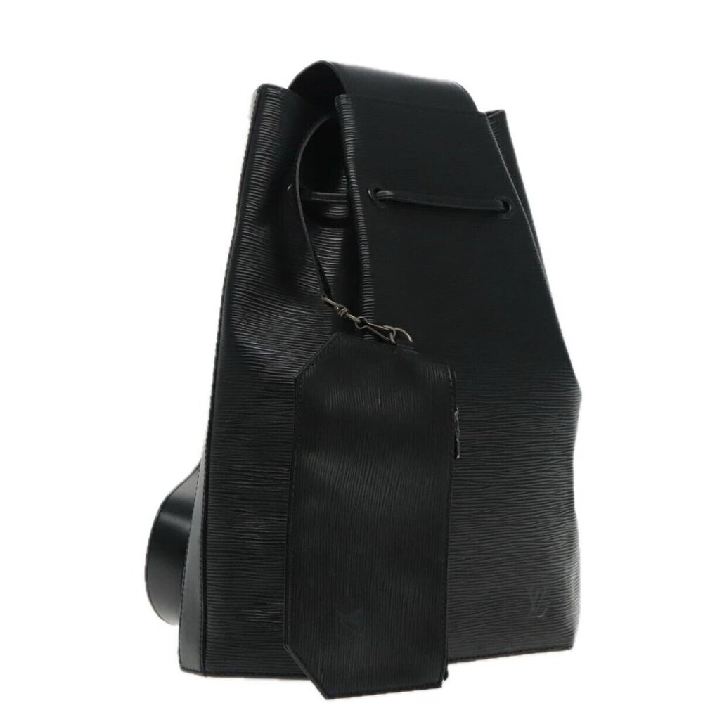 LOUIS VUITTON Epi Sac A Dos Shoulder Bag Black